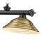 Z-Lite Cordon 3 Light Billiard, Matte Black & Rubbed Brass 2306-3MB-SRB - alternate 6